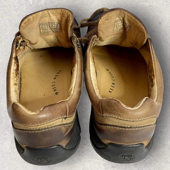KEEN Cush Briggs II Brown Leather Non-Marking Anti-Slip Shoes Size 8 Walking - Picture 9 of 13